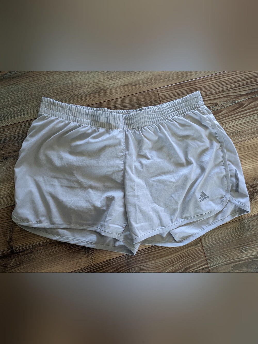 Adidas Energy Running Gray Athletic Running Shorts 4 Inch Inseam